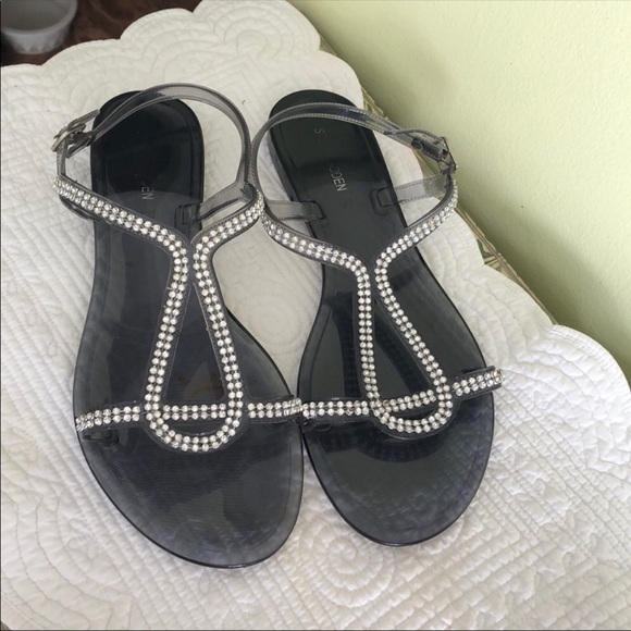 Steve Madden Unique Jelly Bean Rhinestone Sandals - Picture 3 of 8